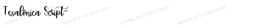 Tesalonica Script字体转换